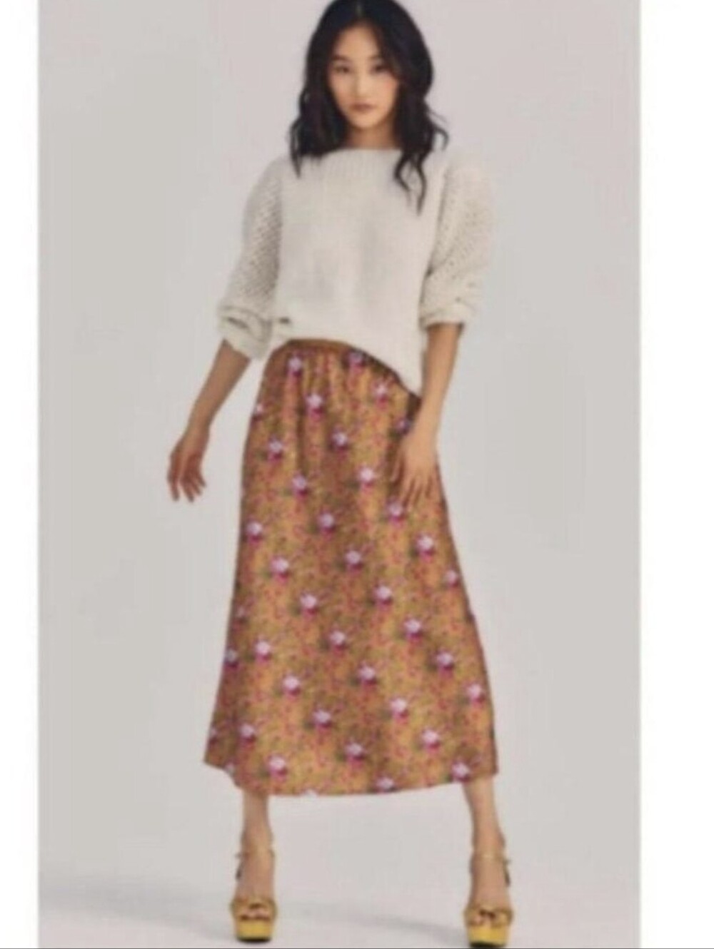 Loveshackfancy Ruby Goldmine Satin Skirt